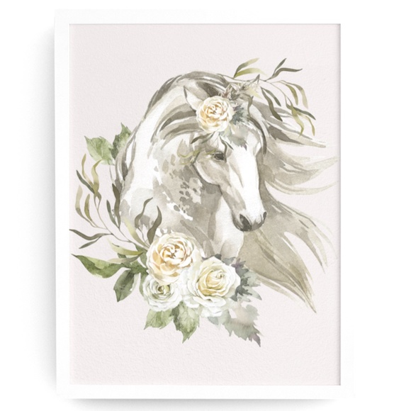 Other - Horse Watercolor Illustration Wall Art Print Poster Unframed